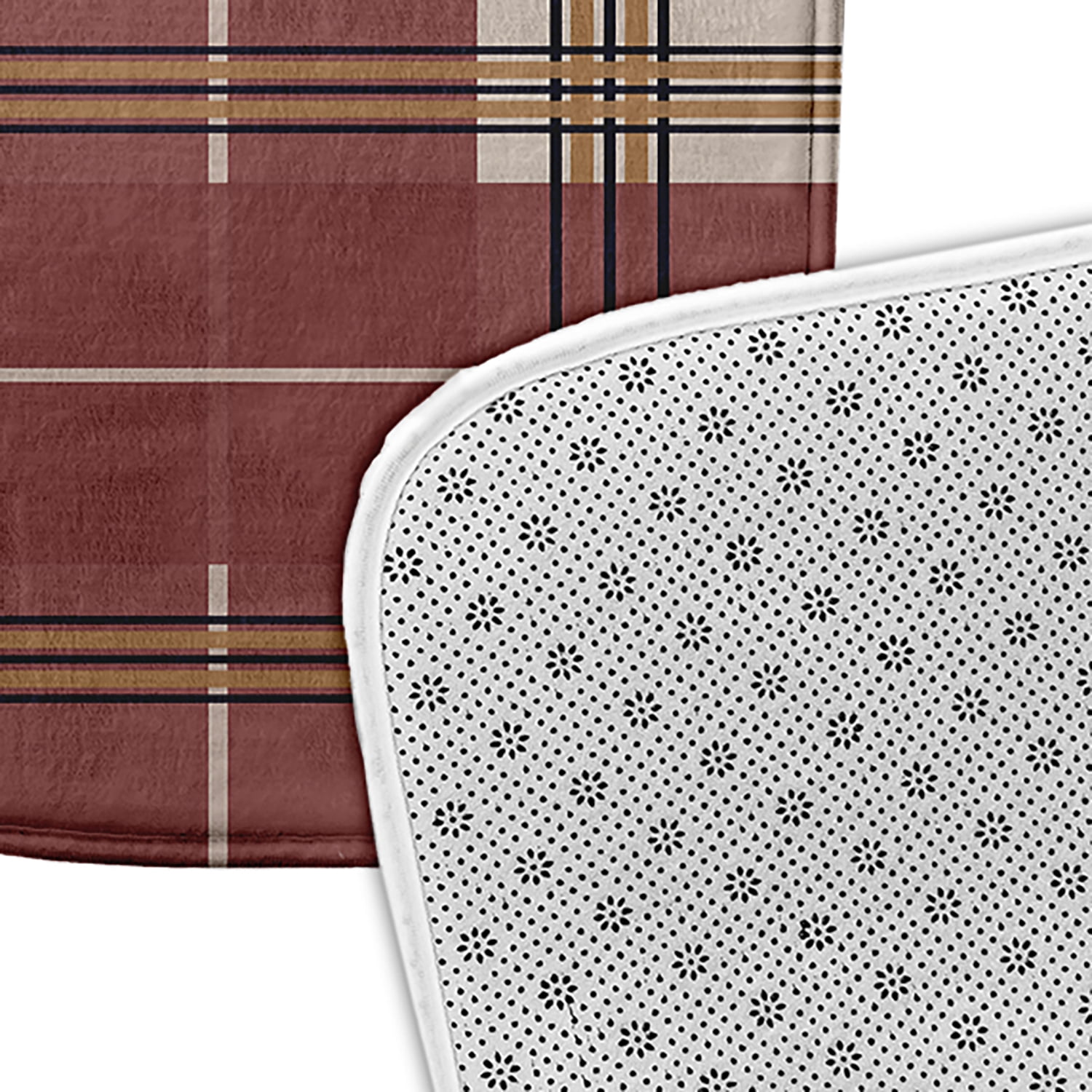 Simply Daisy Scotish Plaid Pet Feeding Mat for Dogs and Cats
