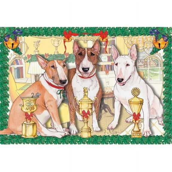 Holiday Boxed Cards- Bull Terrier