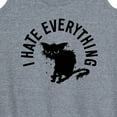 thumbnail image 3 of Instant Message - I Hate Everything Cat - Women's Racerback Tank Top, 3 of 6