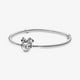 thumbnail image 1 of Disney 925 Sterling Silver Bracelet Moments Sparkling Mickey Mouse Heart Clasp Snake Chain Bracelet for Women DIY Charms Beads21cm Gao Jinjia LED, 1 of 2