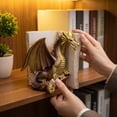 thumbnail image 6 of Exquisite Dragon Bookends Set Handcrafted Resin Book Holders for Home & Office Decor, Perfect Gift for Fantasy Lovers, 6 of 7