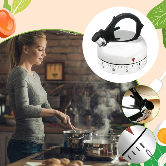 Kitchen Timer Cute Stainless Steel Metal Mechanical Visual Countdown Digital Timer for Cooking Oven Thermostat Couples for Him And Her Set 3 Minute Sand Timer 2 Minute Sand Timer Brush Teeth