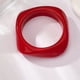 thumbnail image 1 of Nvzi Pulsera cuadrada de resina acrílica con diseño geométrico irregular y ancho para mujer, color rojo, 1 of 5