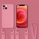 thumbnail image 2 of Crossbody Lanyard Cord Rope Strap Necklace Case For iPhone 11 12 13 14 15 Pro Max Mini XS X XR 7 8 Plus SE Liquid Silicone Cover, 2 of 5