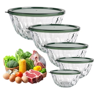 Ziruma Non-Toxic Mixing Bowls with Lids Set, Stainless Steel