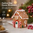 thumbnail image 5 of Christmas Gingerbread House Ornament, Mini House Hanging Ornament, Candy Cane Door Design for Christmas Tree, Wreath, Garland and Festive Holiday Display, 2.75 Inch, 5 of 7