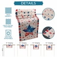 thumbnail image 6 of Patriotic USA Flag Table Runner - 48 Inch Long Memorial Blue Red Freedom Lines Cotton and Linen Blended Dress Scarves Farmhouse Table Runner for Kitchen Dining, Coffee Table, 13" x 48", 6 of 8