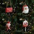 thumbnail image 3 of MOMOJIA Christmas Cartoon Hanging Decors Plastic Safe Materials 12X8CM Holiday Party Supplies For Tree And Home Decors, 3 of 17