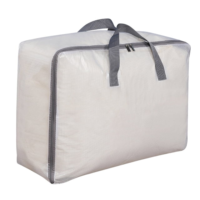 Transparent Quilt Storage Bag-packing Bag-moving Thickened Sorting Bag- Mesh Clip Cloth- Large Capacity Luggage Bag