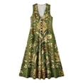 thumbnail image 7 of Dresses for Women Summer Casual Printed Dress Sleeveless Tank Dress Beach V-neck Sundress Dresses Long Dress, 7 of 7