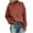 Rust red, variant on Frostluinai Chunky Cable Knit Sweaters for Women Turtleneck Long Sleeve Pullover Solid Sweater Jumper Tops Winter Warm Casual Loose Knitwer Shirts