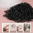 thumbnail image 4 of Elastic Hair Ties, 1500 PCS Clear Rubber Bands for Hair, Black Hair Ties, Mini Hair Elastics Bands, Small Ponytail Holders, Hair Accessories for Girl, Toddler, Baby, Kids, Women, 4 of 17