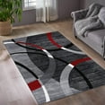 thumbnail image 3 of Luxe Weavers Geometric Gray Swirls 8x10 Modern Abstract Area Rug Carpet, 3 of 7