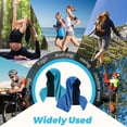 thumbnail image 2 of 2 Packs Absorbent Cooling Hoodie Towel Wraps, Quick-Drying Cooling Towels for Neck Instant Soft Scarf Face Sun Protection Men Camping Sports Gym Hot Weather Outdoor A, 2 of 7