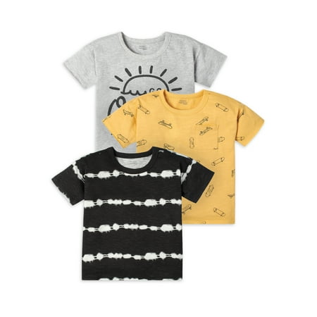 

Modern Moments by Gerber Baby and Toddler Boy Short-Sleeve T-Shirts 3-Pack Sizes 12M-5T