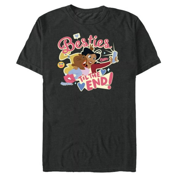 Disney Proud Family Penny Dijonay Jones Besties Til the End! - Short Sleeve Blended T-Shirt for Adults - Customized-Dark Heather