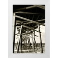 thumbnail image 3 of Alan Hausenflock 13x18 White Modern Wood Framed Wall Art Titled - Atlantic Beach Pier II, 3 of 5
