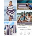 thumbnail image 5 of Purple Grey Striped Beach Towels Oversized Super Absorbent, Modern White Abstract Art Aesthetics Lightweight Bath Towel Quick Dry Sets For Bathroom/Pool/Rv Camping/Beach Play/Gym Room/Picnic 23"x47", 5 of 8