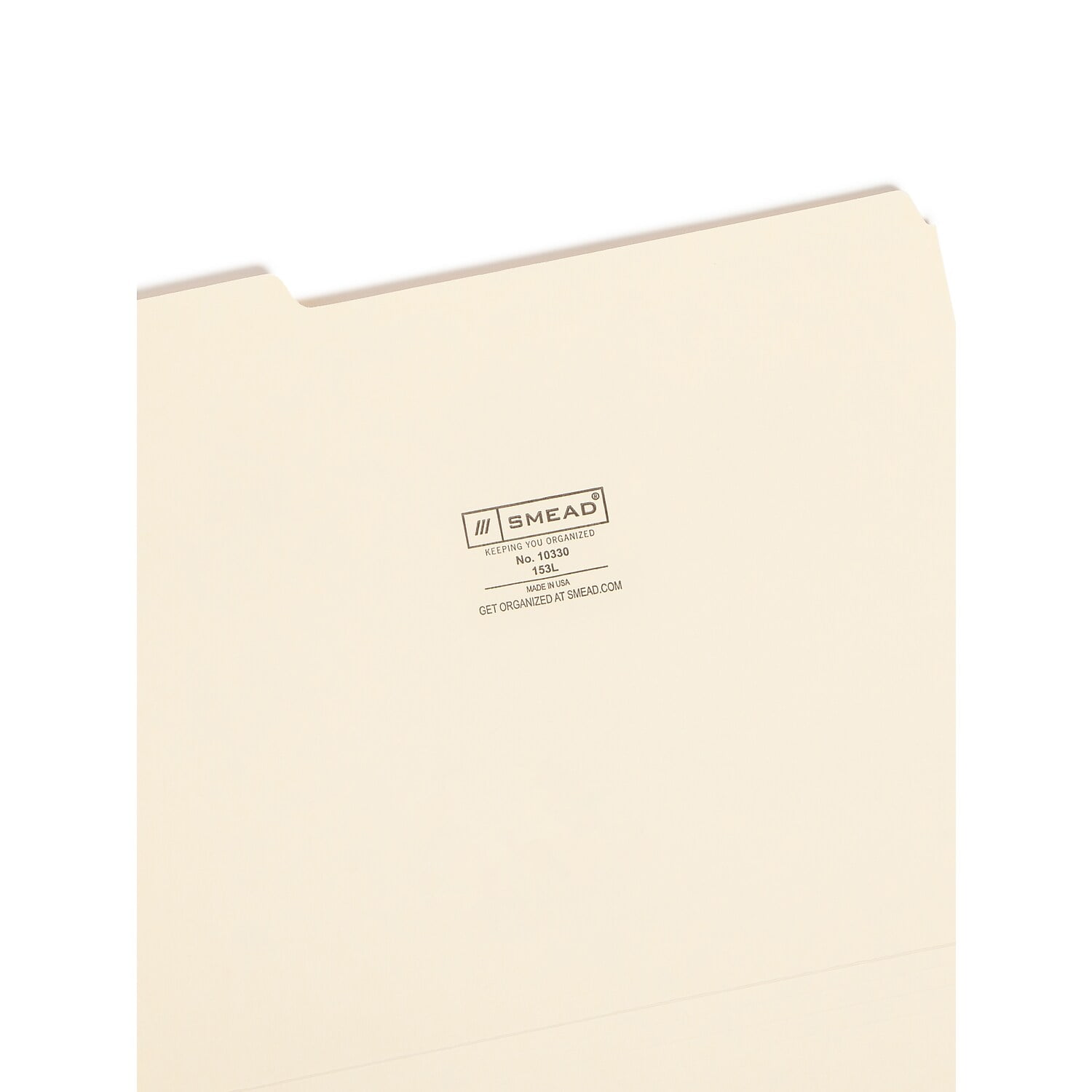 Smead File Folders, 1/3-Cut Tab, Letter, Manila, Box of 100