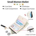 thumbnail image 2 of GAEKEAO Small Womens Wallet RFID Blocking Bifold Card Holder Tassel Vegan Leather Wallets Cute Pattern with Zipper Pocket, 2 of 6