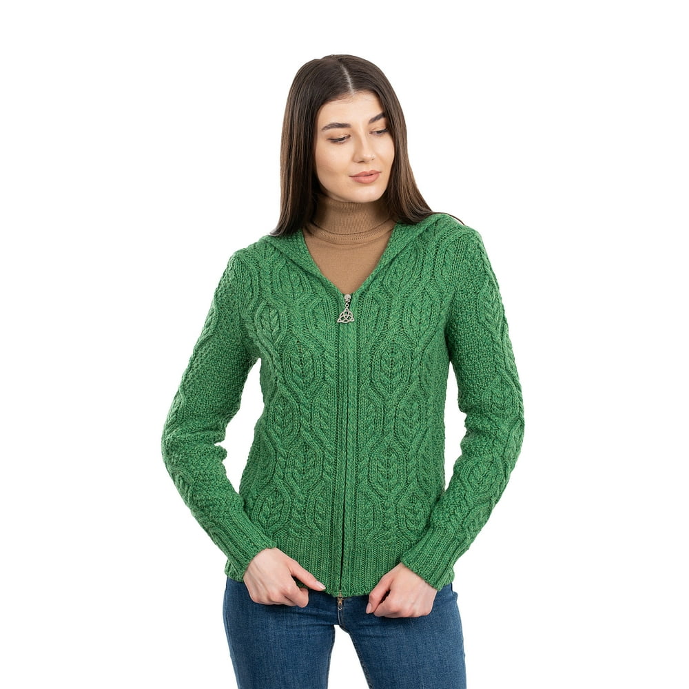 irish wool cardigan