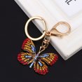 thumbnail image 6 of FRCOLOR 1pc Shape Keychain Rhinestone Keyring Metal Bag Pendant Gift Key Chains for Women Kids Red, 6 of 8