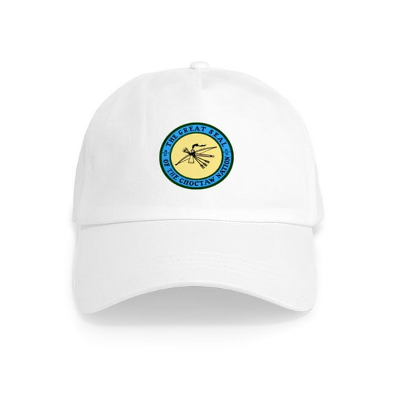 CafePress - Great Seal Of The Choctaw Cap - Adjustable 100% Brushed Unisex Casual Cotton Baseball Cap, Beige, 1