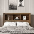 thumbnail image 6 of Polifurniture Madison Full Size Wood Bookcase Headboard, Walnut, 6 of 8