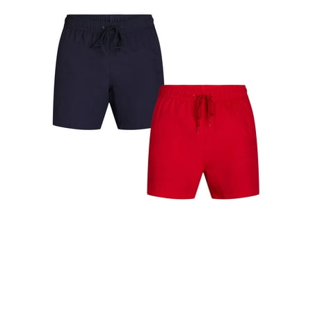 George Men's & Big Men's 2-Pack Swim Trunks, 6" Inseam, Sizes S-3XL