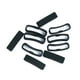 thumbnail image 1 of 10 anillos de sujeción de goma para correas de reloj de silicona. Negro 1, 1 of 9
