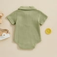 thumbnail image 4 of Summer kttectoa Summer Outfits for Girl Toddler Romper Outfit Short Sleeve Lapel Neck Jumpsuit Playsuit One-Piece Baby Summer Clothes Kids Clothes Girls 0-6M Cyber_Monday, 4 of 7