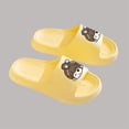 thumbnail image 6 of Womens Cute Cartoon Comfort Platform EVA Slide Sandals Lightweight Non-slip for Pool Beach Travel Indoor Outdoor Yellow,Size 4.5-6, 6 of 7