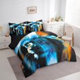 thumbnail image 3 of Manfei Animal Lion 7-Piece Twin Bedding Sets,Christian Cross Bedding Comforter Set,Jungle Wildlife Breathable Sheet Sets,Ultra Soft Abstract Room Decor,Reversible, 3 of 6