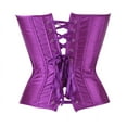 thumbnail image 3 of Corset Top For Women Bustier Lingerie for Women Stain Overbust Vintage Waist Cincher Purple 7XL, 3 of 5