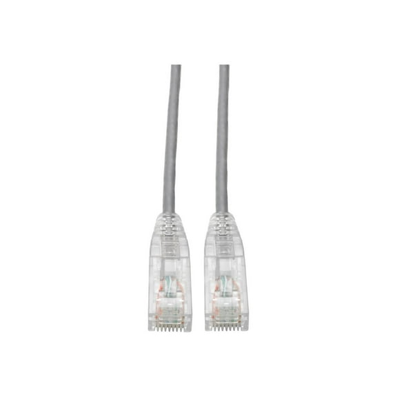 Tripp Lite Cat6 Gigabit Patch Cable Snagless UTP RJ45 Molded Slim Gray 2ft (N201-S02-GY)