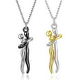 thumbnail image 5 of Cheers.US Hug Necklace, The Tale of Two Lovers Necklace Show Your Love, Affectionate Hug Necklace for Couples, Valentine's Day Necklace, 5 of 8