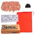 thumbnail image 1 of 1 Set Bingo Board Game Number Bingo Card Wooden Bingo Game For Parties Group Games, 1 of 5
