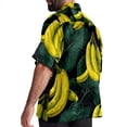 thumbnail image 3 of Banana Men's Short Sleeve Beach Shirts Button Down Poplin Casual Printed Summer Unisex, 3 of 6