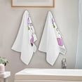 thumbnail image 3 of Easter Gnome Eggs Hand Towels 2 PCS, Happy Holiday Garland Kitchen Towel Ultra Soft and Highly Absorbent,Decorative Fingertip Face Towel for Bathroom Hotel, 28.3"x14.4", 3 of 4