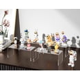 thumbnail image 2 of CLAY TONIC Durable 4-Pack Large Clear 5mm Thick Acrylic Display Risers for Funko POP figures,Retail Display, Display Riser Shelf Showcase Fixtures for Jewelry (4, 8''x 4''x 4.5''), 2 of 4