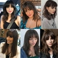 thumbnail image 6 of SEGO Bangs Clip in Real Hair Extensions Toupee Synthetic Hair Topper For Thinning Hair Fake Bang Hair Piece For Woman, 6 of 7