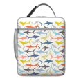 thumbnail image 5 of Reusable Shark Lunch Box with Insulated Leakproof Cooler, Ocean Life Series Soft Lunch Bag for and , Compact Tote with Pockets for School or Office, 5 of 6
