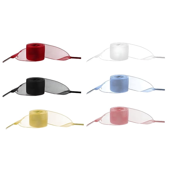 VANIDO 6 Pair Shoelaces Soft Casual Flat Satin Ribbon Shoelace for Women Sneaker Shoestrings,43.3In Long 4Cm Wide Ribbon Shoe Laces Women