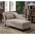 thumbnail image 2 of Convenience Concepts Chaise Longue Designs4Comfort avec Rangement en Tissu Beige, 2 of 3