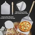 thumbnail image 2 of Royal Gourmet KSF1406 14" Round Cordierite Pizza Stone Set with Sharp Shovel and Cutter, 3-Piece, 2 of 10