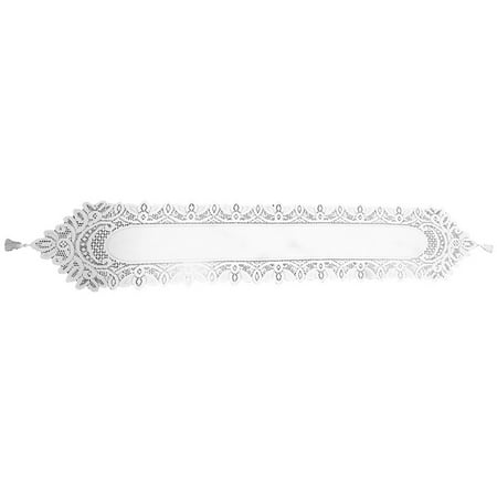 

Riguas Table Mat Lace Design Smooth Touch Feeling 2 Colors Dining Table Protector for Buffet