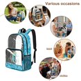 thumbnail image 5 of Whosucclay Seahorse Ocean Print Clear Backpack for Girls Boys, 17 Inch Side Pockets Shoulder Bag Elementary Kindergarten with Wide Shoulder Straps Transparent, 5 of 10