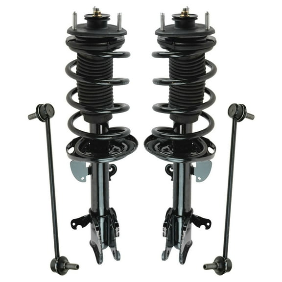 TRQ 4 Piece Front Complete Strut Assembly & Sway Bar Link Set Kit for Acura MDX SCA67143