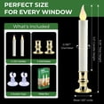 thumbnail image 5 of Tupkee Flickering LED Window Candles Set of 2 Battery-Operated Flameless Christmas Candles with Flickering Flame & Timer for Holiday Window & Home Decoration, 5 of 7