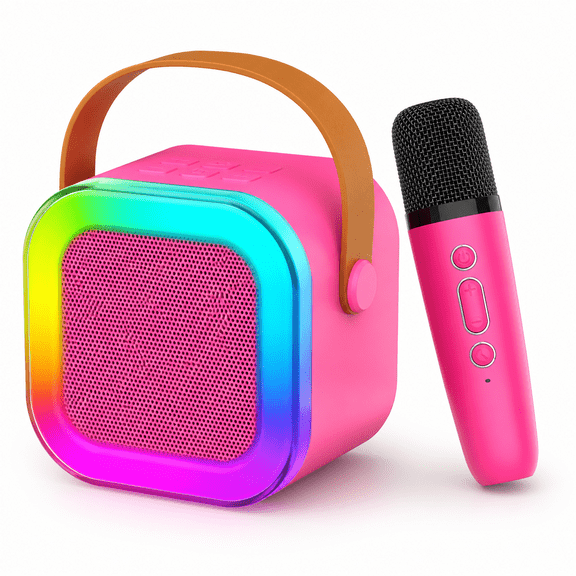 Kids Karaoke Microphone Machine Toy,4-12 Years Old Girls Christmas Birthday Gift for Girls,Karaoke Toys Gifts for Girls Ages 4,5,6,7,8,9,10,12 Year Old Birthday Party.(Red-01)